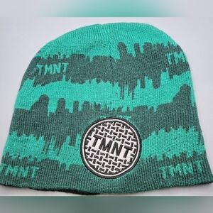Nickelodeon TMNT Green Beanie Soft Knit Fabric for Older Teens to Young Adults